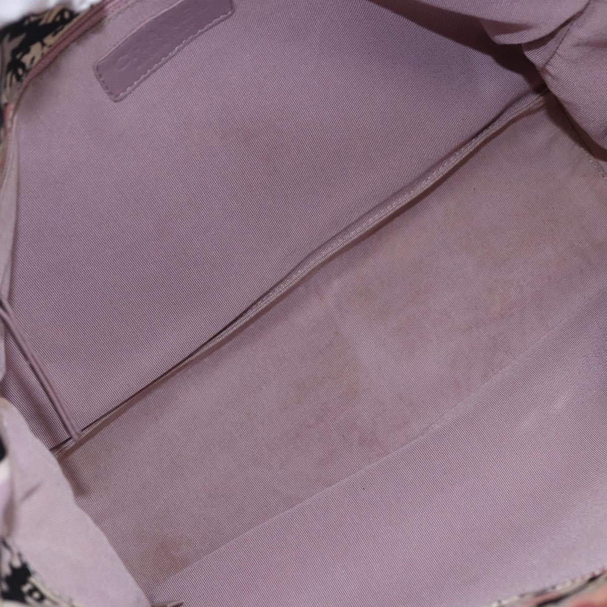 Chanel Vintage Floral Tote Canvas Beige Canvas Tote Bag Bag (Pre-Owned)
