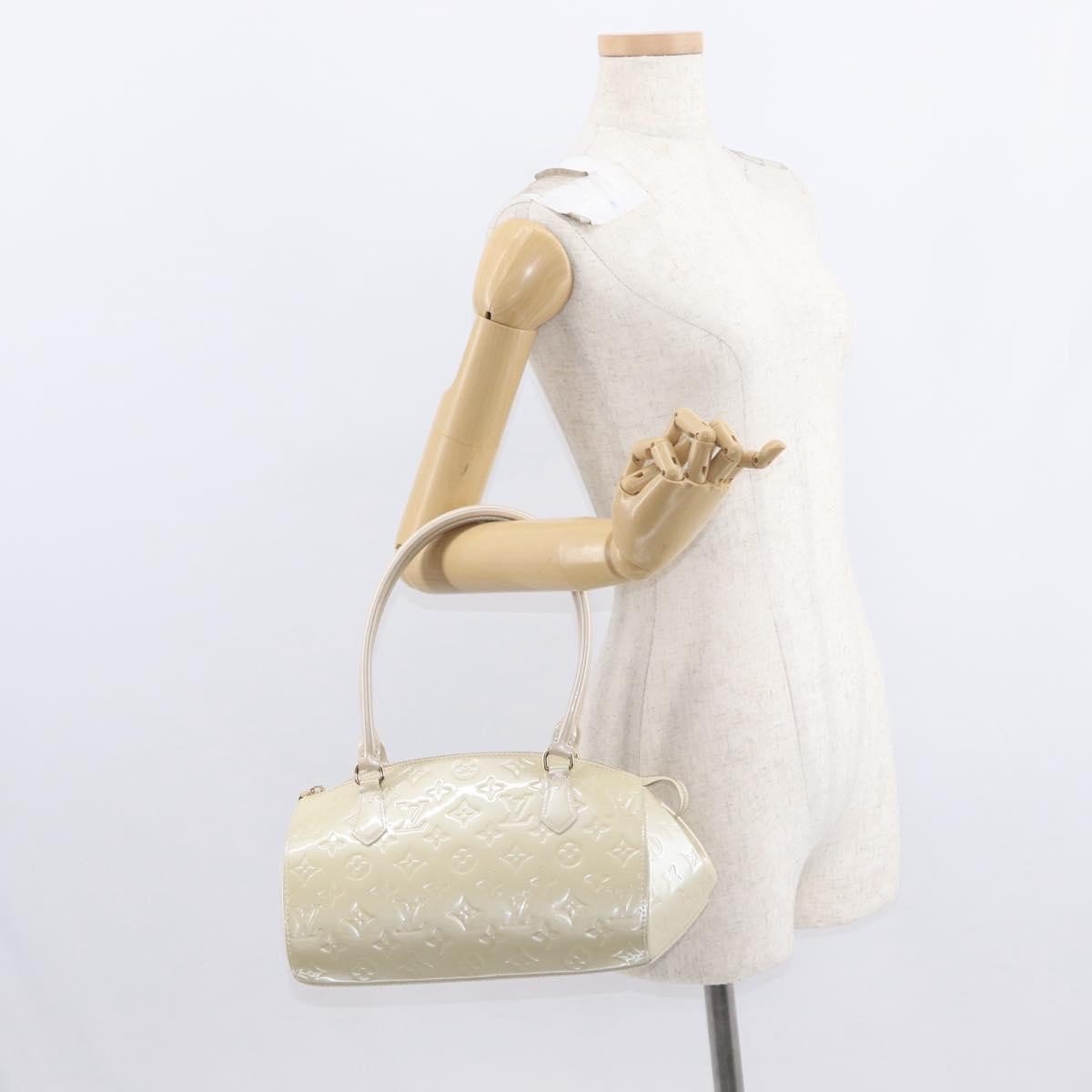 Louis Vuitton Sherwood Handbag Monogram Vernis Beige Patent_Leather Handbag (Pre-Owned)