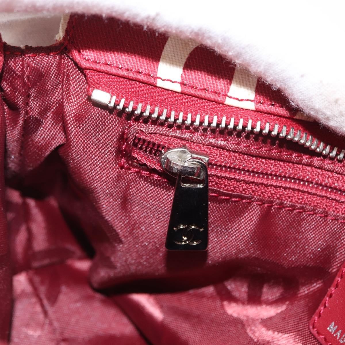 Chanel 31 Rue Cambon Clutch Canvas Red Canvas Clutche & Pouche Bag (Pre-Owned)