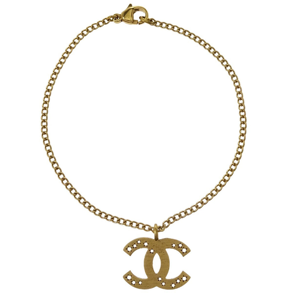 Chanel Cc Star Bracelet Gold-Plated Gold Gold_Plated Necklace Jewelry (Pre-Owned)