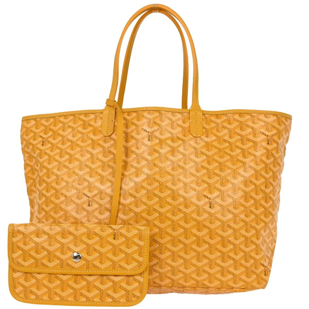 Goyard Saint Louis Tote Coated Canvas Yellow Canvas Tote Bag Bag (Pre-Owned)