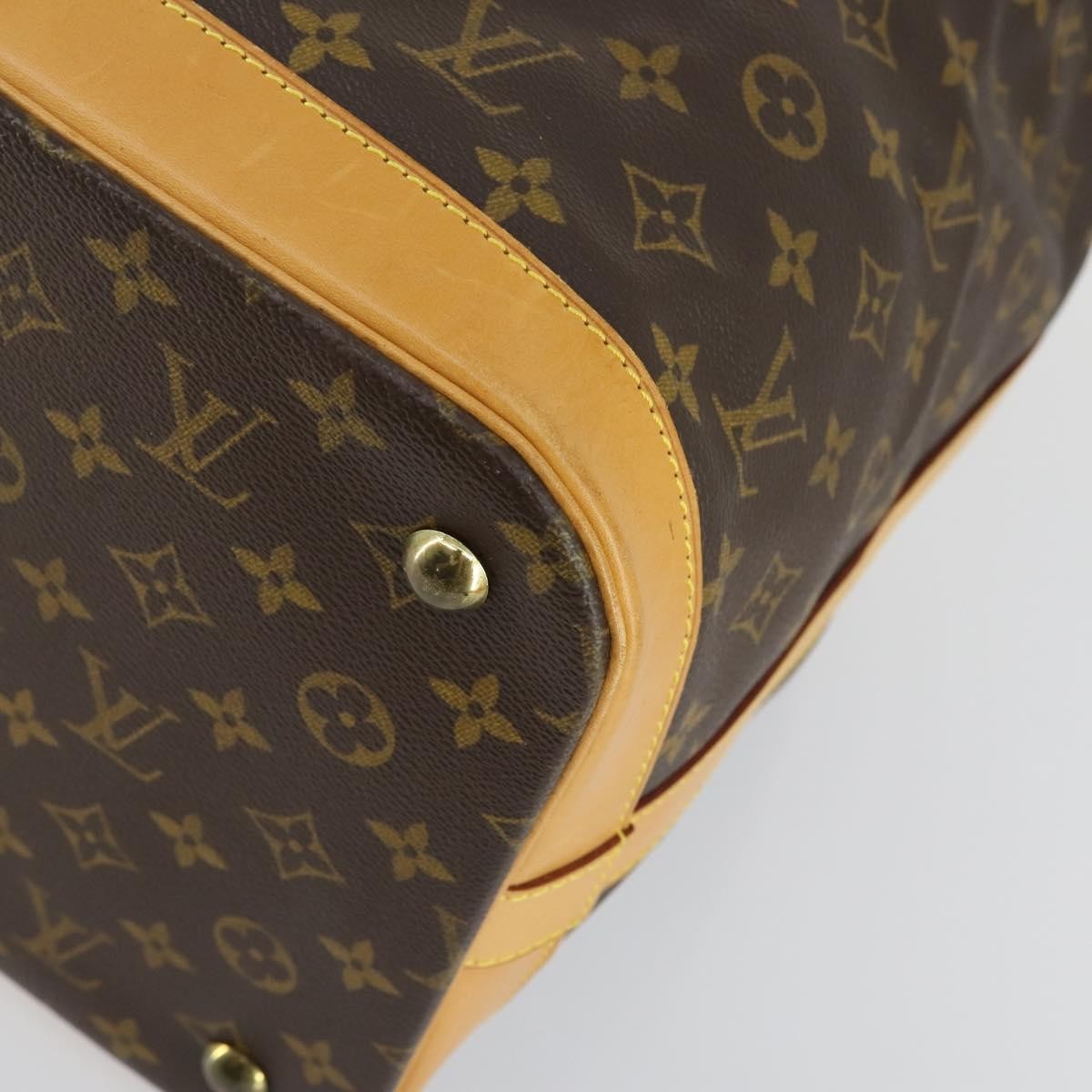 Louis Vuitton Cruiser Handbag Monogram Canvas Brown Canvas Travel Bag Bag (Pre-Owned)