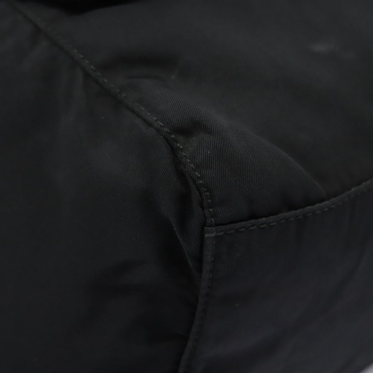 Prada Flap Drawstring Backpack Tessuto Black Nylon Backpack Bag (Pre-Owned)