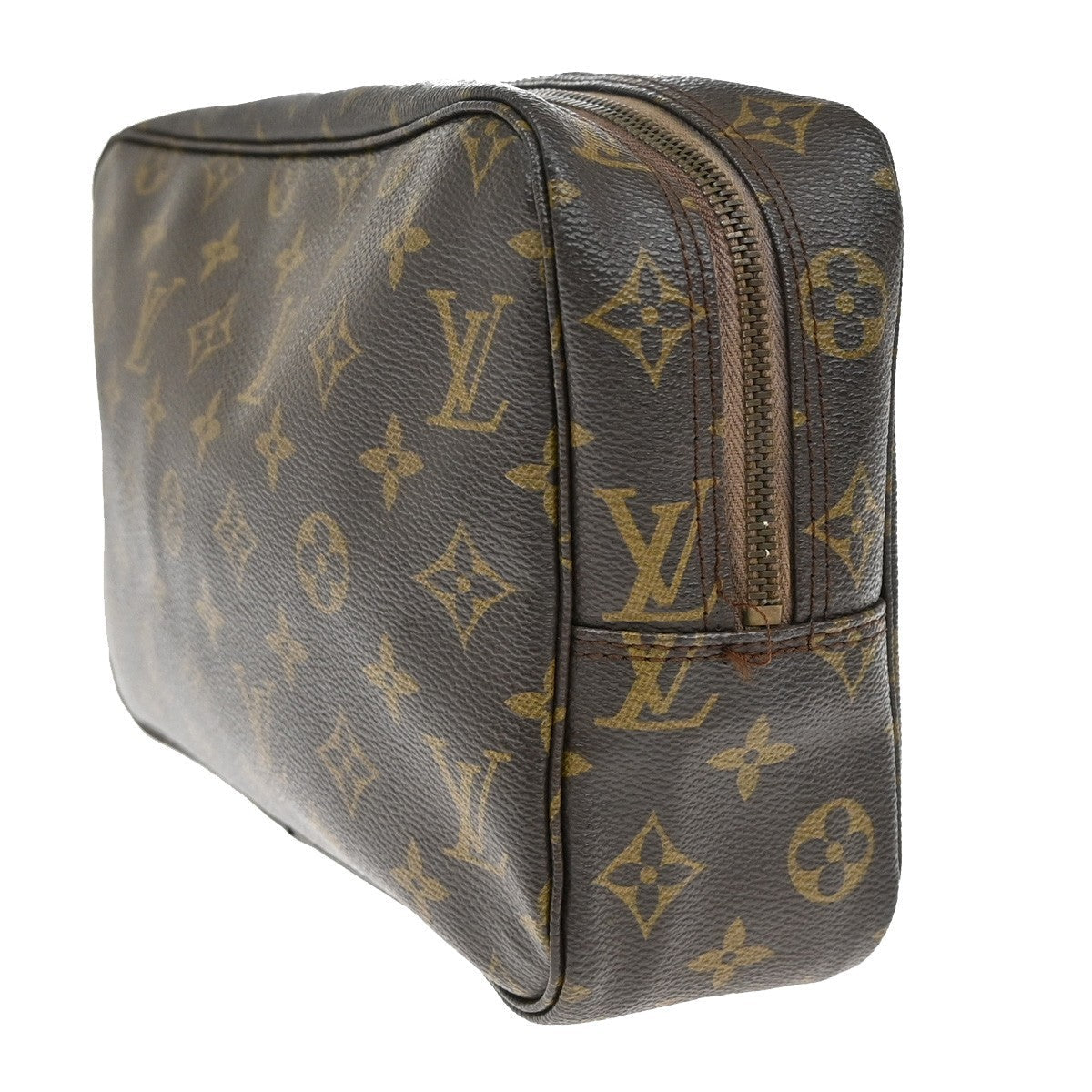 Louis Vuitton Trousse Toilette Monogram Canvas Brown Leather Clutche & Pouche Bag (Pre-Owned)