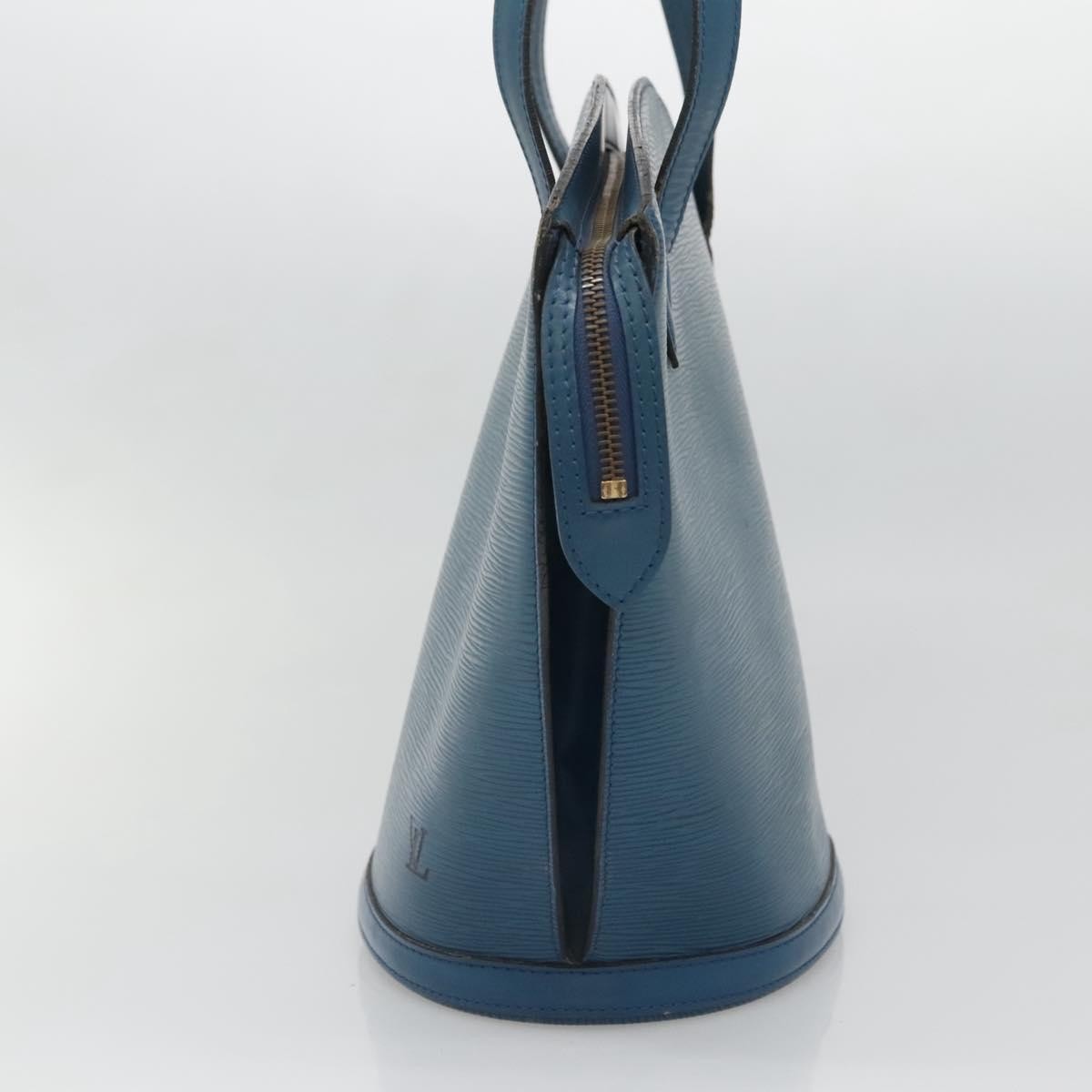 Louis Vuitton Saint Jacques Handbag Epi Leather Blue Leather Handbag (Pre-Owned)