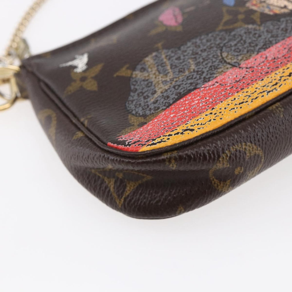 Louis Vuitton Pochette Accessoires Limited Edition Christmas Animation Monogram Canvas Brown Canvas Clutche & Pouche Bag (Pre-Owned)