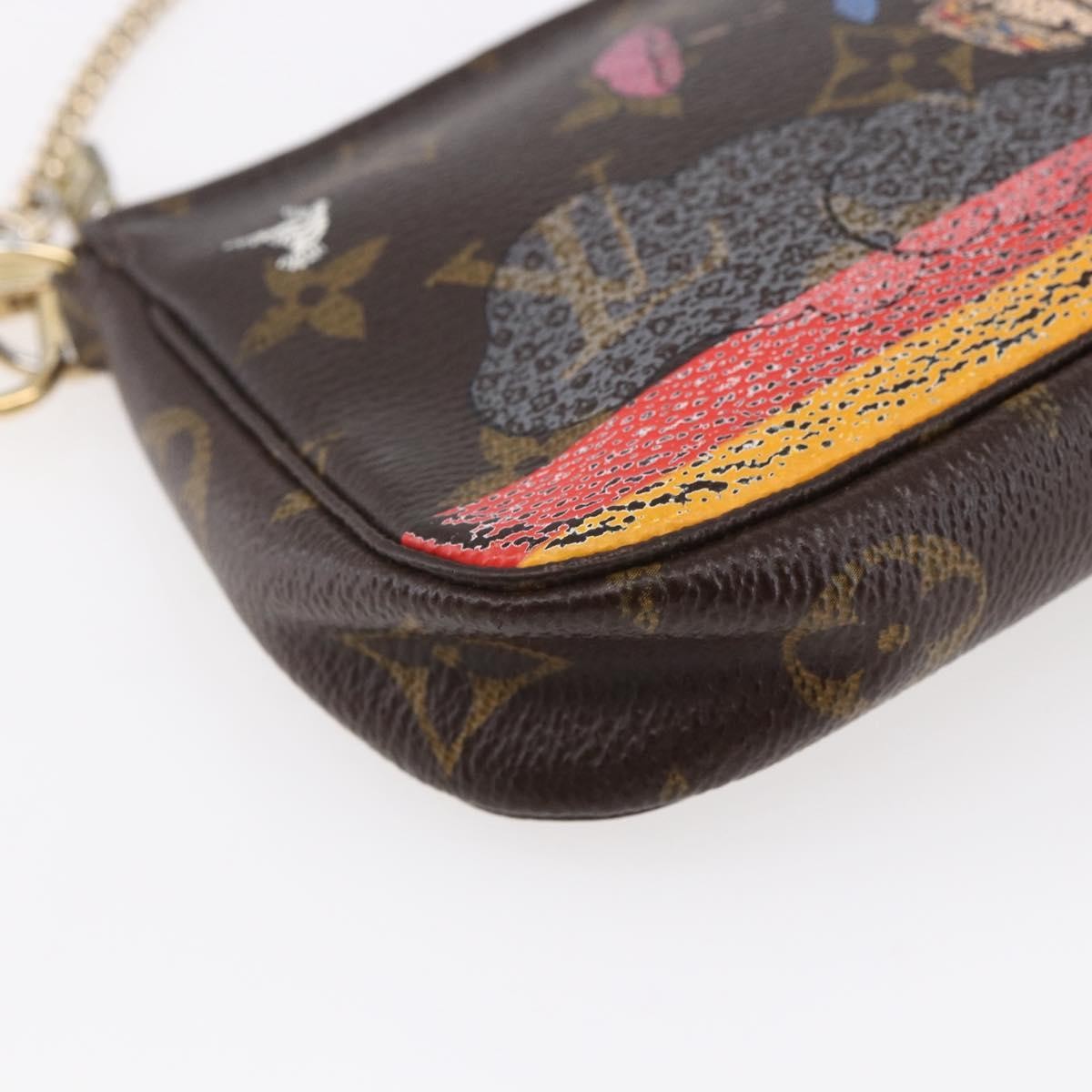 Louis Vuitton Pochette Accessoires Limited Edition Christmas Animation Monogram Canvas Brown Canvas Clutche & Pouche Bag (Pre-Owned)