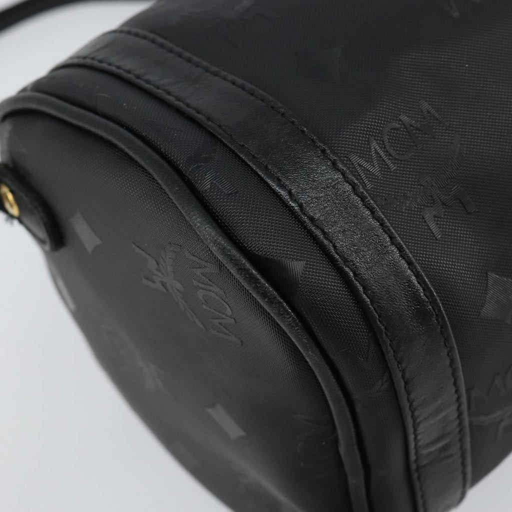 MCM Visetos Shoulder Bag Pvc Black Pvc Bag (Pre-Owned)