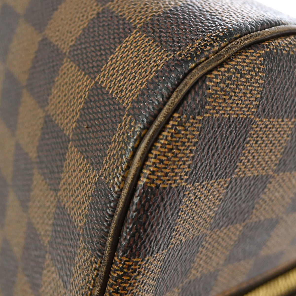 Louis Vuitton Ribera Handbag Damier Brown Canvas Handbag (Pre-Owned)