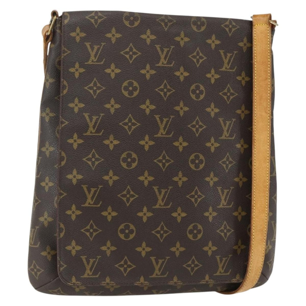 Louis Vuitton Musette Handbag Monogram Canvas Brown Canvas Shoulder Bag Bag (Pre-Owned)