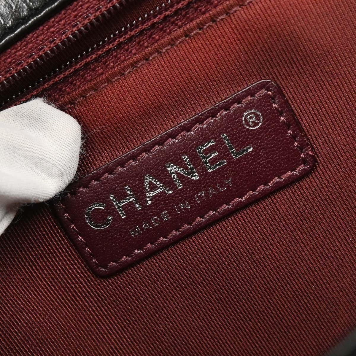 Chanel Coco Boy Flap Bag Quilted Aged Calfskin Black Leather Shoulder Bag Bag (Pre-Owned)