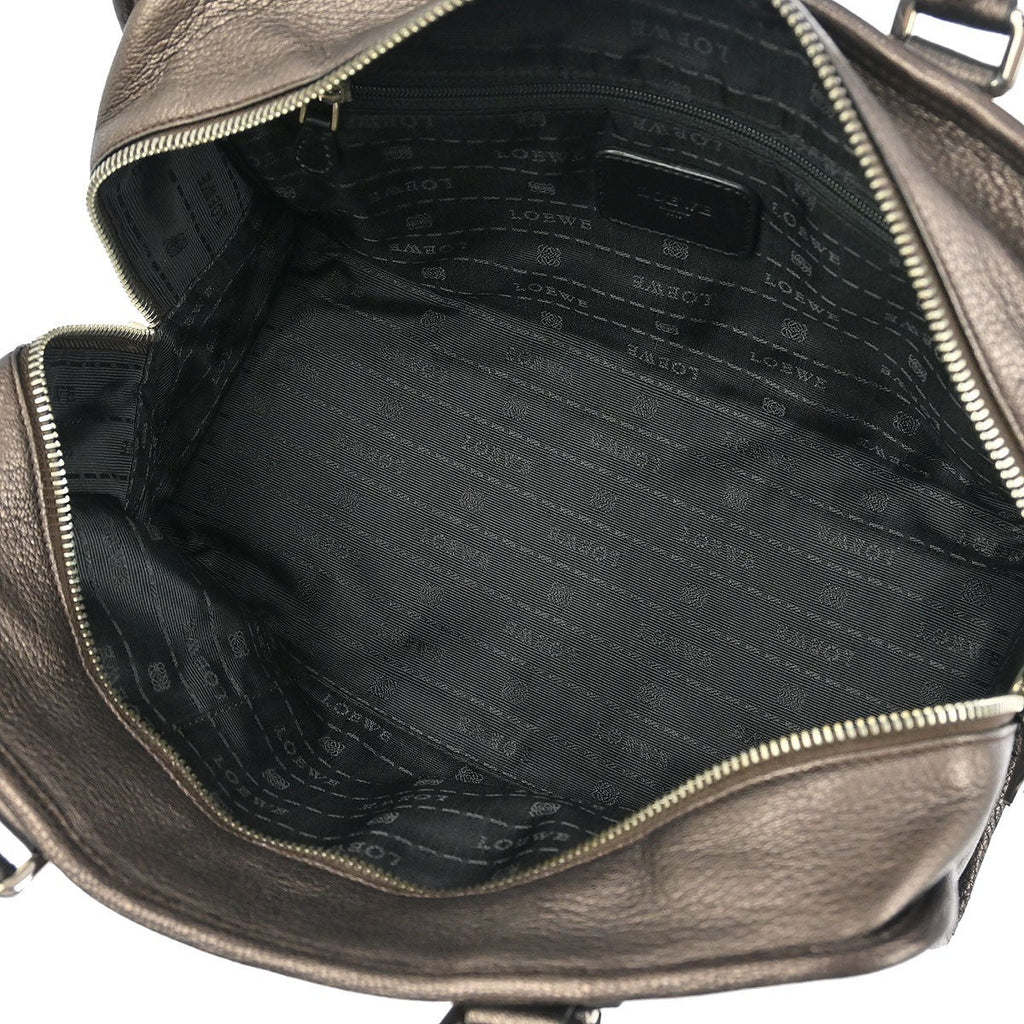 Loewe Amazona Bag Leather Brown Leather Handbag (Pre-Owned)