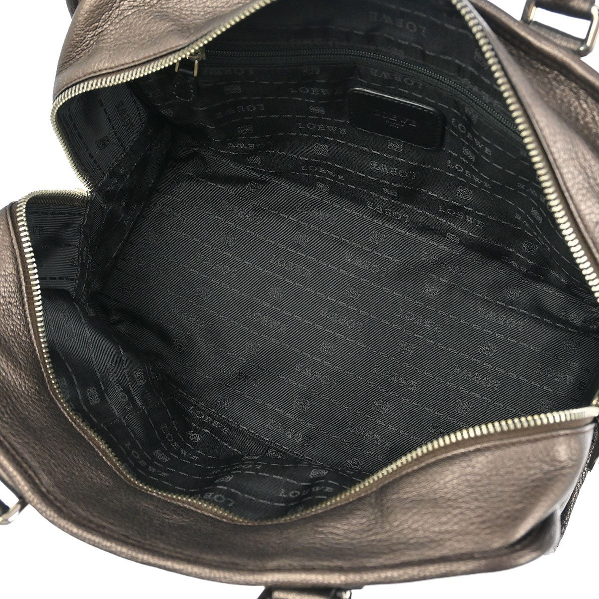 Loewe Amazona Bag Leather Brown Leather Handbag (Pre-Owned)