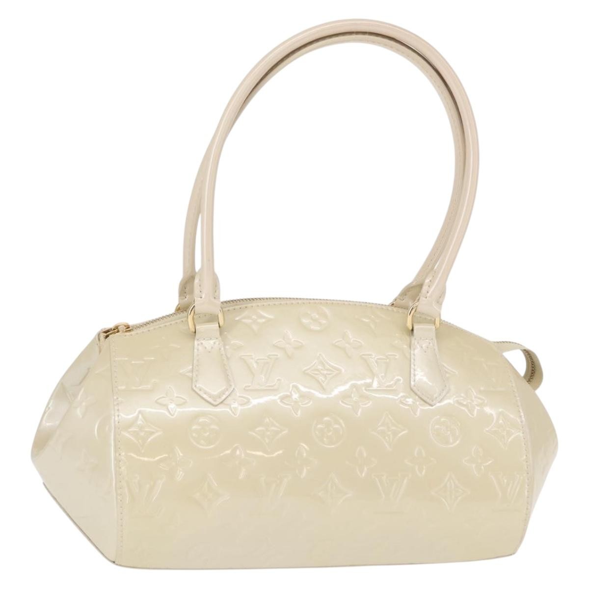 Louis Vuitton Sherwood Handbag Monogram Vernis Beige Patent_Leather Handbag (Pre-Owned)