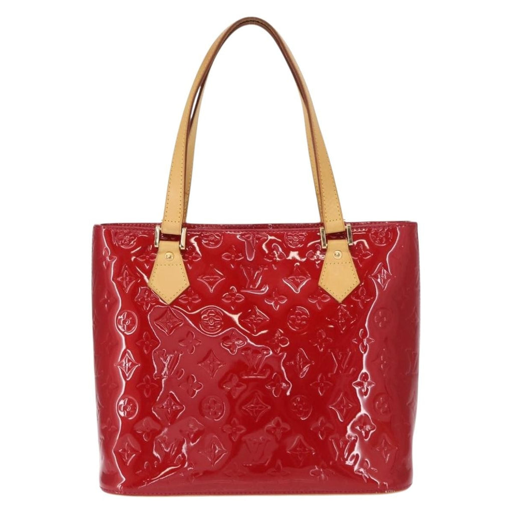 Louis Vuitton Houston Handbag Monogram Vernis Red Patent_Leather Handbag (Pre-Owned)