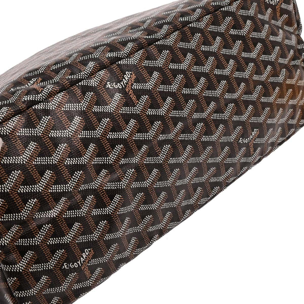 Goyard Saint Louis Tote Coated Canvas Black Canvas Tote Bag Bag (Pre-Owned)