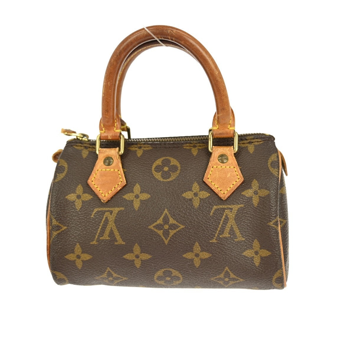 Louis Vuitton Speedy Mini Hl Handbag Monogram Canvas Brown Canvas Handbag (Pre-Owned)