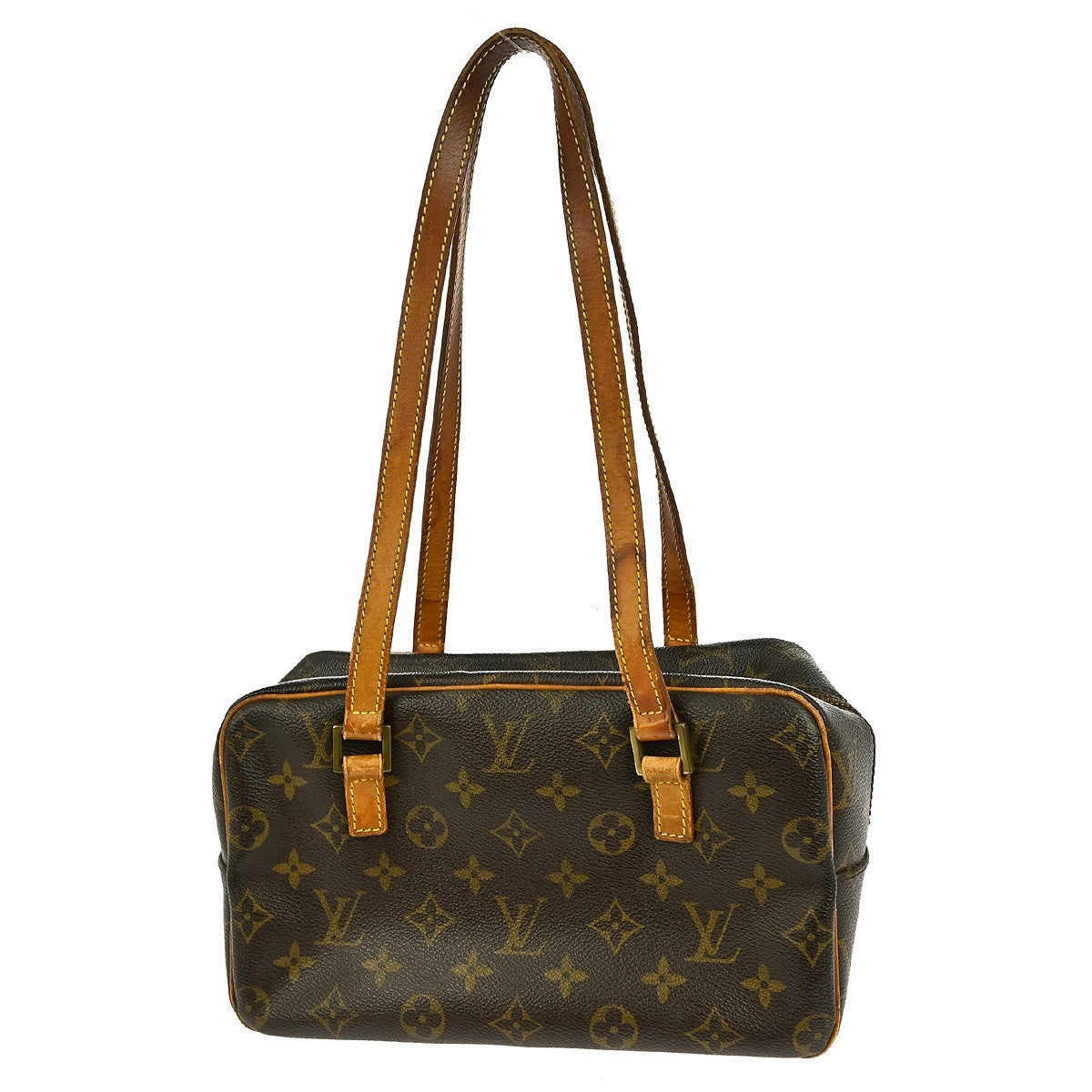 Louis Vuitton Cite Handbag Monogram Canvas Brown Canvas Shoulder Bag Bag (Pre-Owned)
