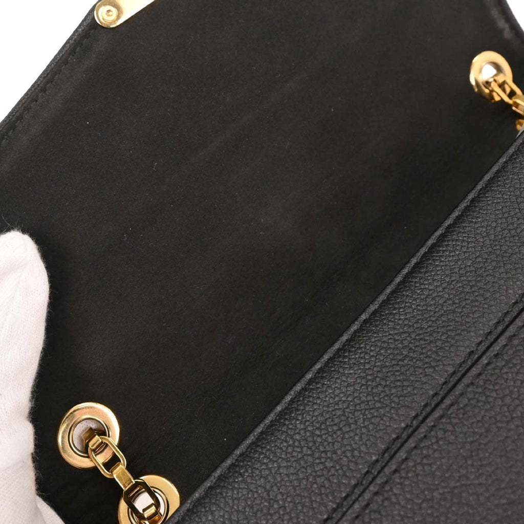 Louis Vuitton Saint Germain Handbag Monogram Empreinte Leather Black Leather Shoulder Bag Bag (Pre-Owned)