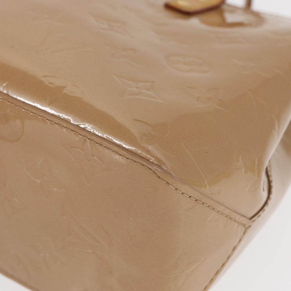 Louis Vuitton Reade Handbag Monogram Vernis Beige Patent_Leather Handbag (Pre-Owned)