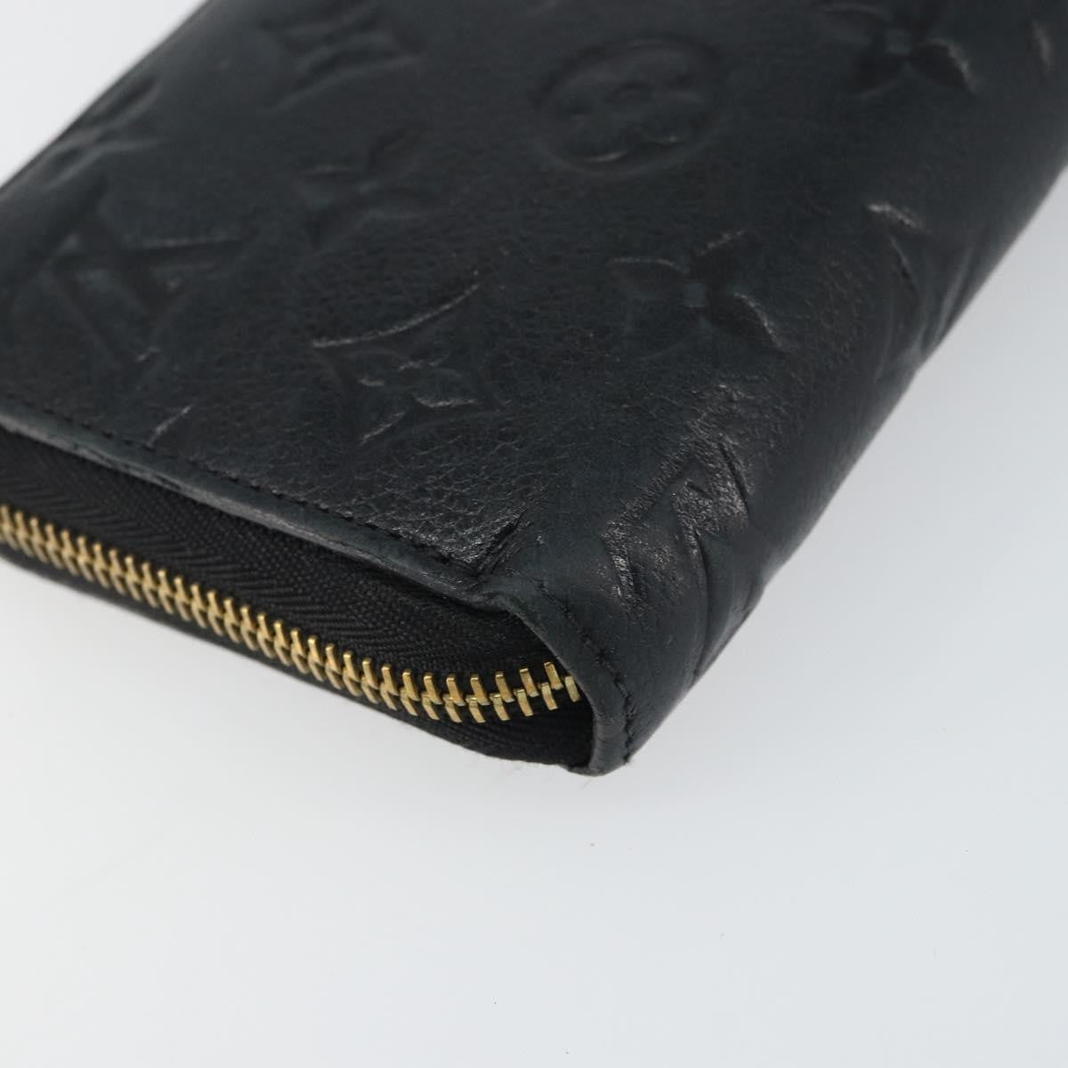Louis Vuitton Zippy Wallet Nm Leather Empreinte Black Leather Wallets Accessory (Pre-Owned)