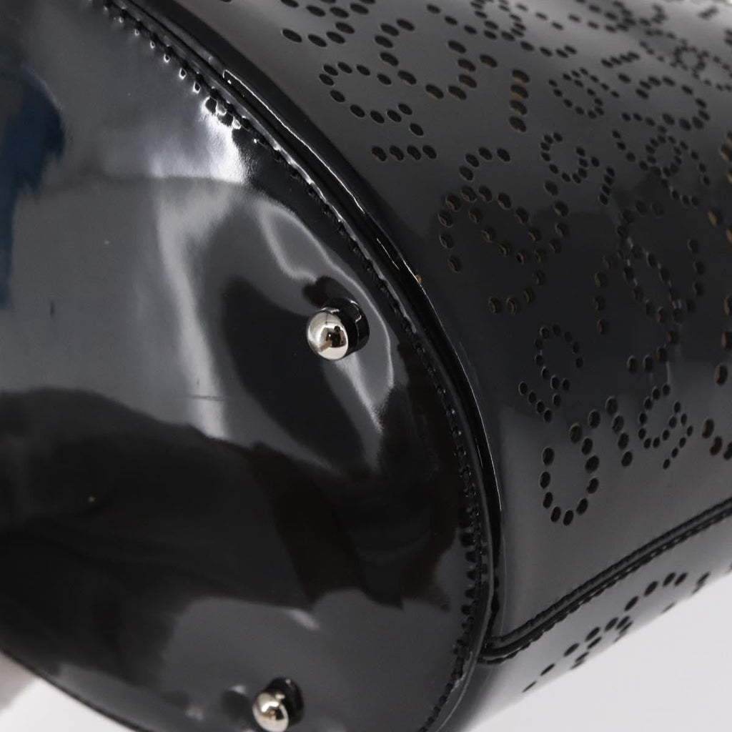 Chanel Cc No.5 Shopping Tote Perforated Patent Black Patent_Leather Tote Bag Bag (Pre-Owned)