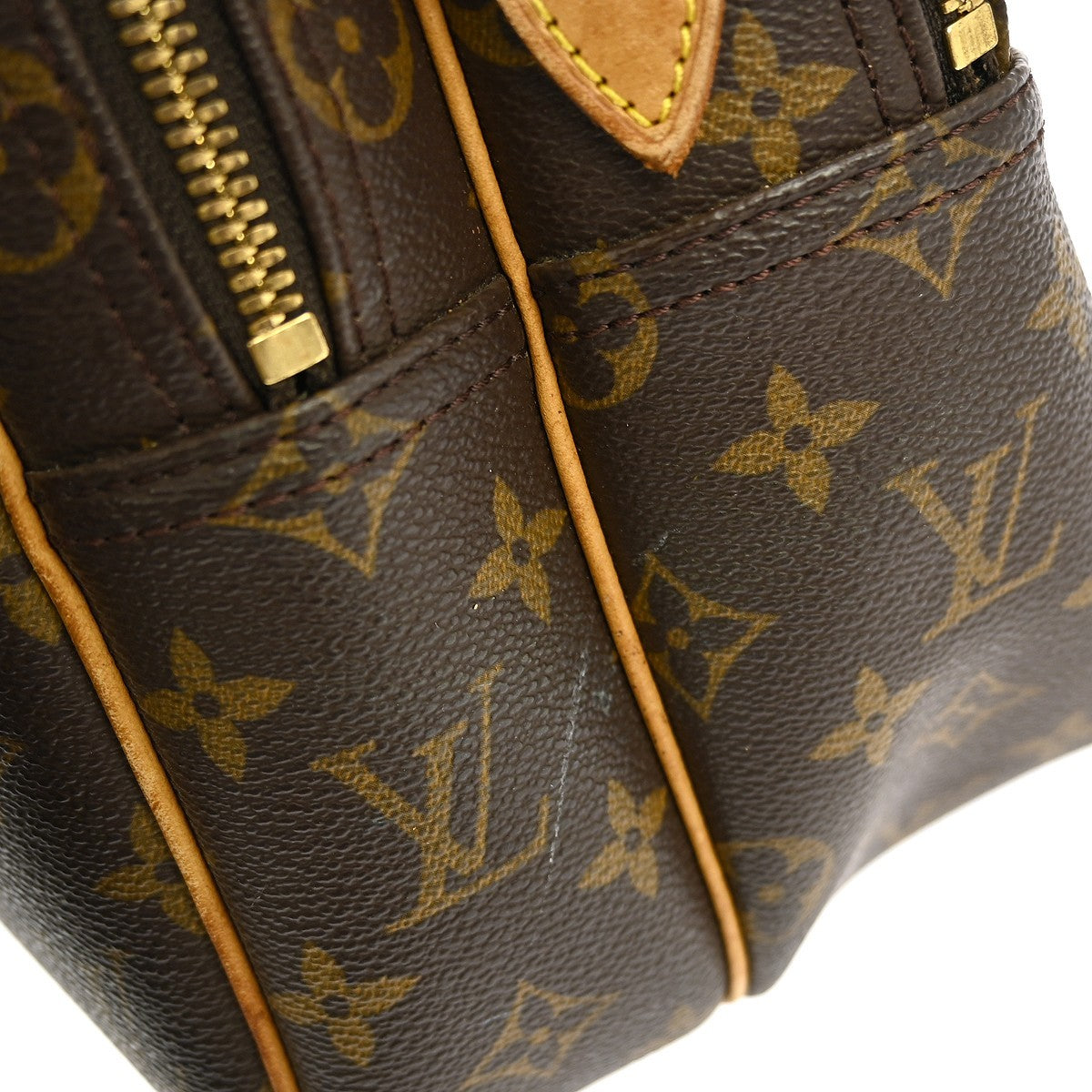 Louis Vuitton Reporter Bag Monogram Canvas Brown Canvas Shoulder Bag Bag (Pre-Owned)