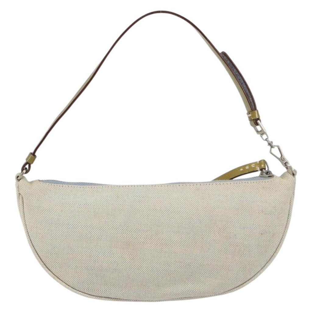 Prada Vintage Pouch Canvas Gray Canvas Clutche & Pouche Bag (Pre-Owned)