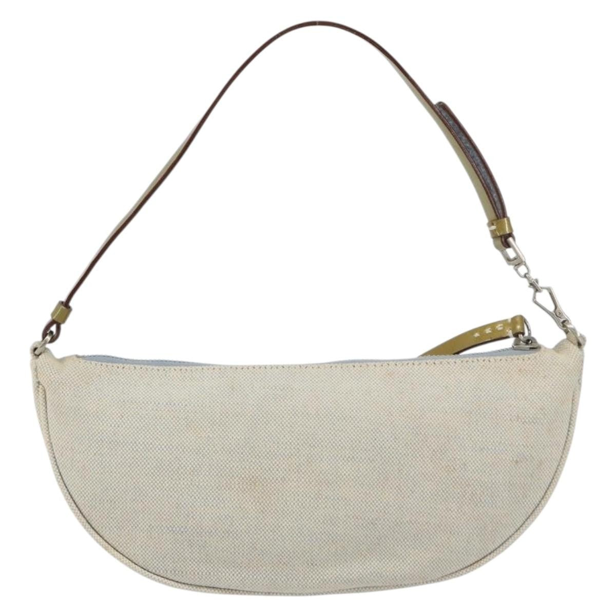 Prada Vintage Pouch Canvas Gray Canvas Clutche & Pouche Bag (Pre-Owned)