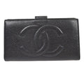 Chanel Timeless Cc French Wallet Caviar Black Leather Wallets Accessory (Pre-Owned)