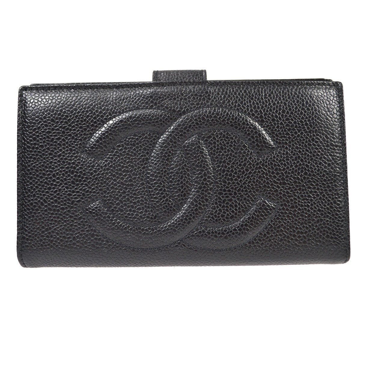 Chanel Timeless Cc French Wallet Caviar Black Leather Wallets Accessory (Pre-Owned)