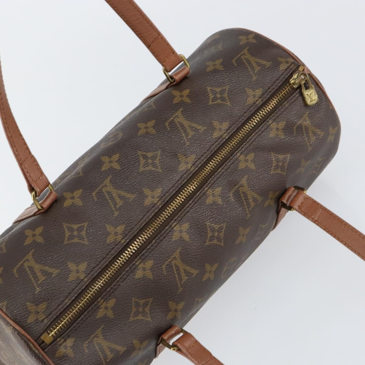 Louis Vuitton Papillon Handbag Monogram Canvas Brown Canvas Handbag (Pre-Owned)
