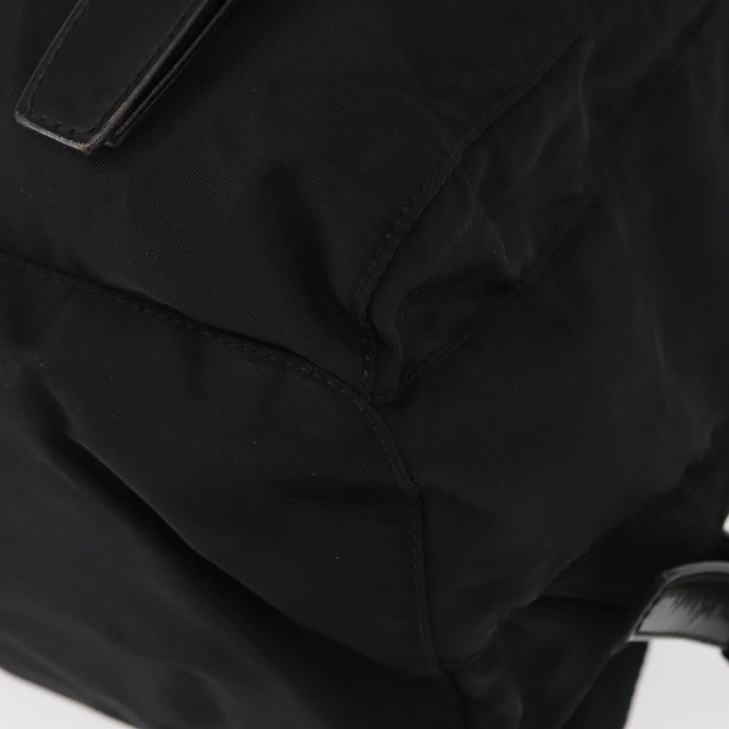 Prada Double Front Pocket Backpack Tessuto Black Nylon Backpack Bag (Pre-Owned)