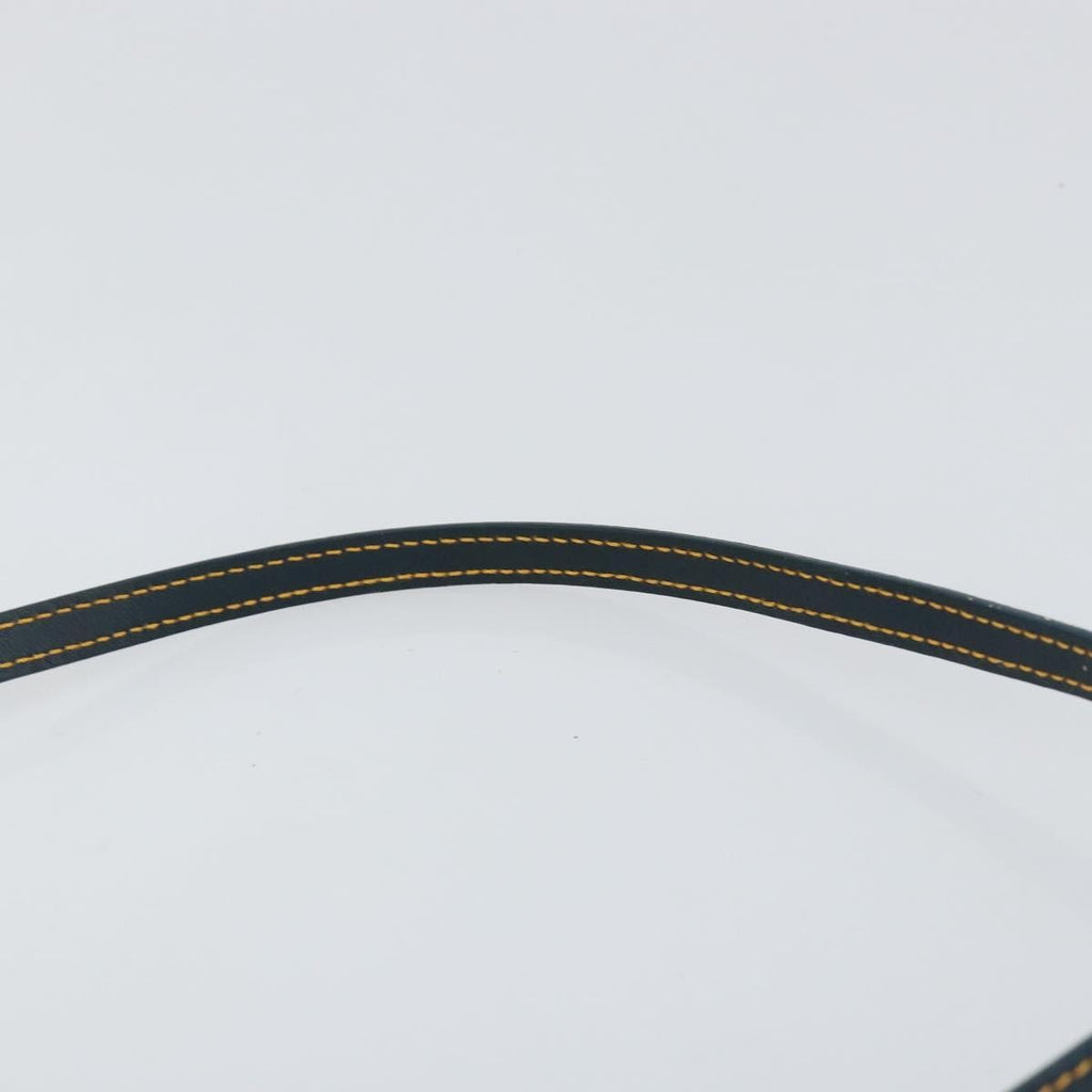 Christian Dior Vintage Saddle Bag Diorissimo Canvas Navy Canvas Clutche & Pouche Bag (Pre-Owned)