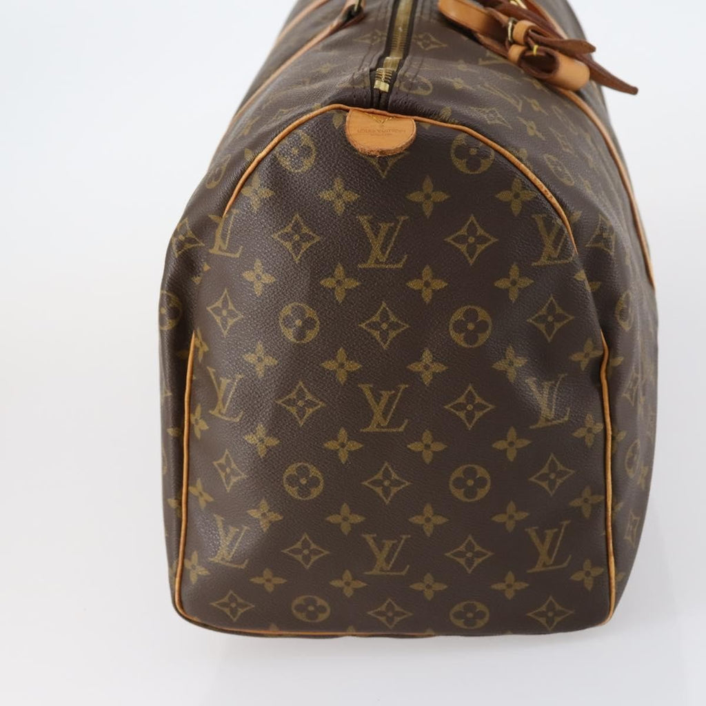 Louis Vuitton Keepall Bag Monogram Canvas Brown Canvas Travel Bag Bag (Pre-Owned)