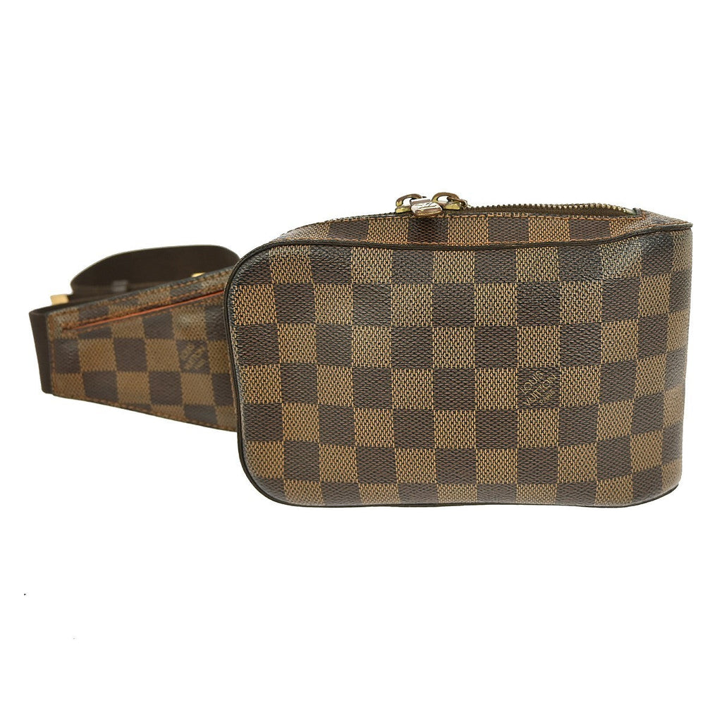 Louis Vuitton Geronimos Waist Bag Damier Brown Canvas Shoulder Bag Bag (Pre-Owned)