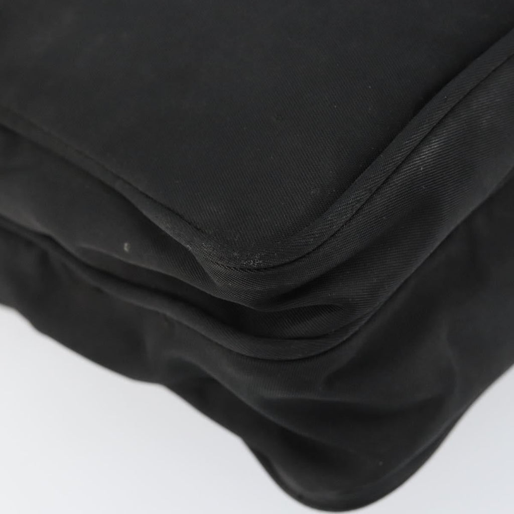 Prada Front Pocket Messenger Bag Tessuto Black Nylon Shoulder Bag Bag (Pre-Owned)