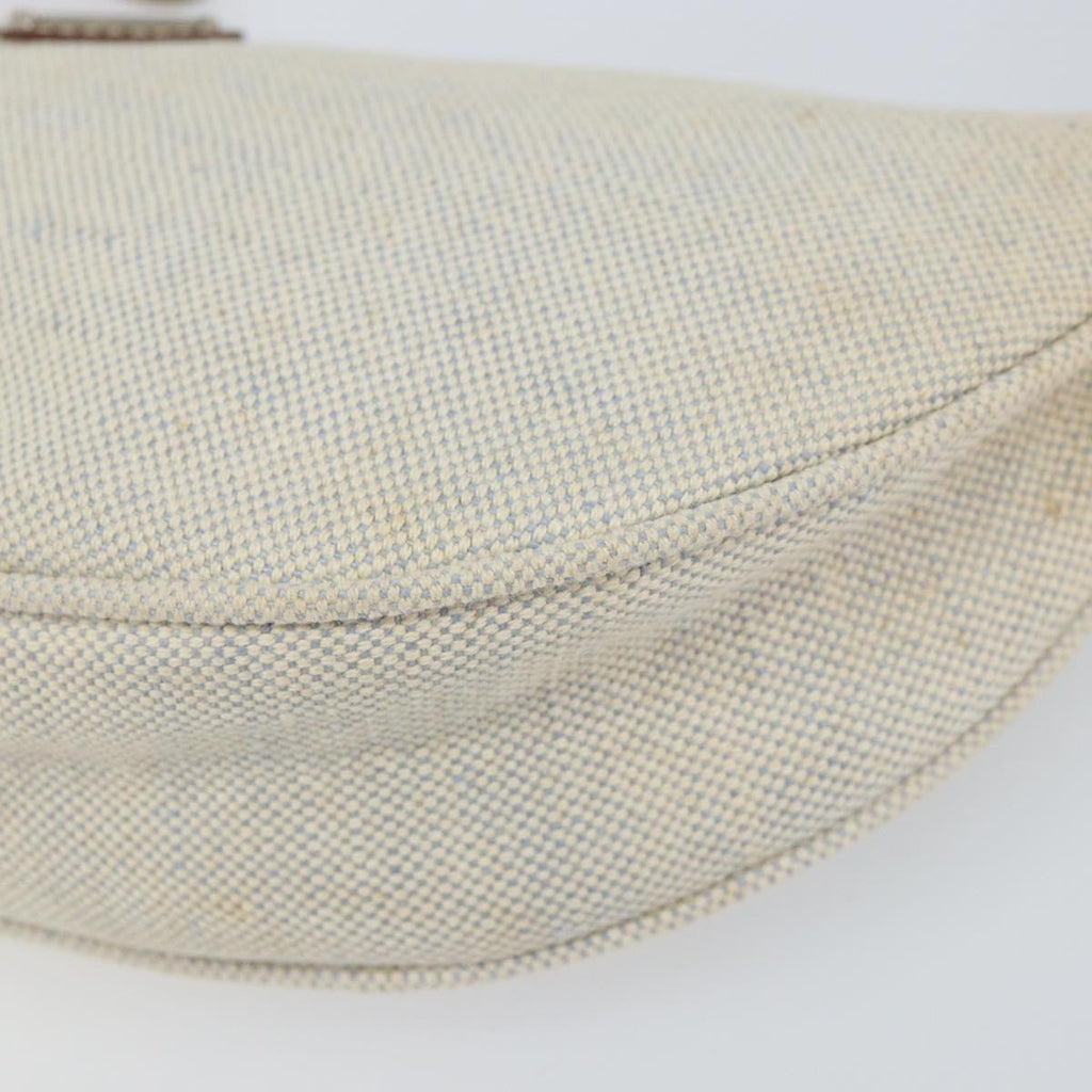Prada Vintage Pouch Canvas Gray Canvas Clutche & Pouche Bag (Pre-Owned)
