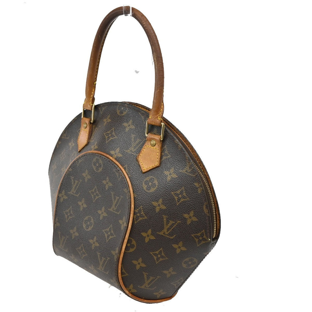 Louis Vuitton Ellipse Bag Monogram Canvas Brown Leather Handbag (Pre-Owned)