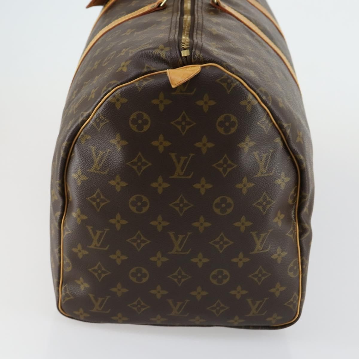 Louis Vuitton Keepall Bag Monogram Canvas Brown Canvas Travel Bag Bag (Pre-Owned)