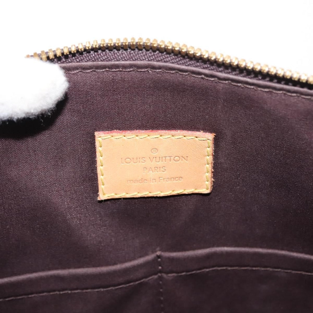 Louis Vuitton Alma Handbag Monogram Vernis Purple Patent_Leather Handbag (Pre-Owned)