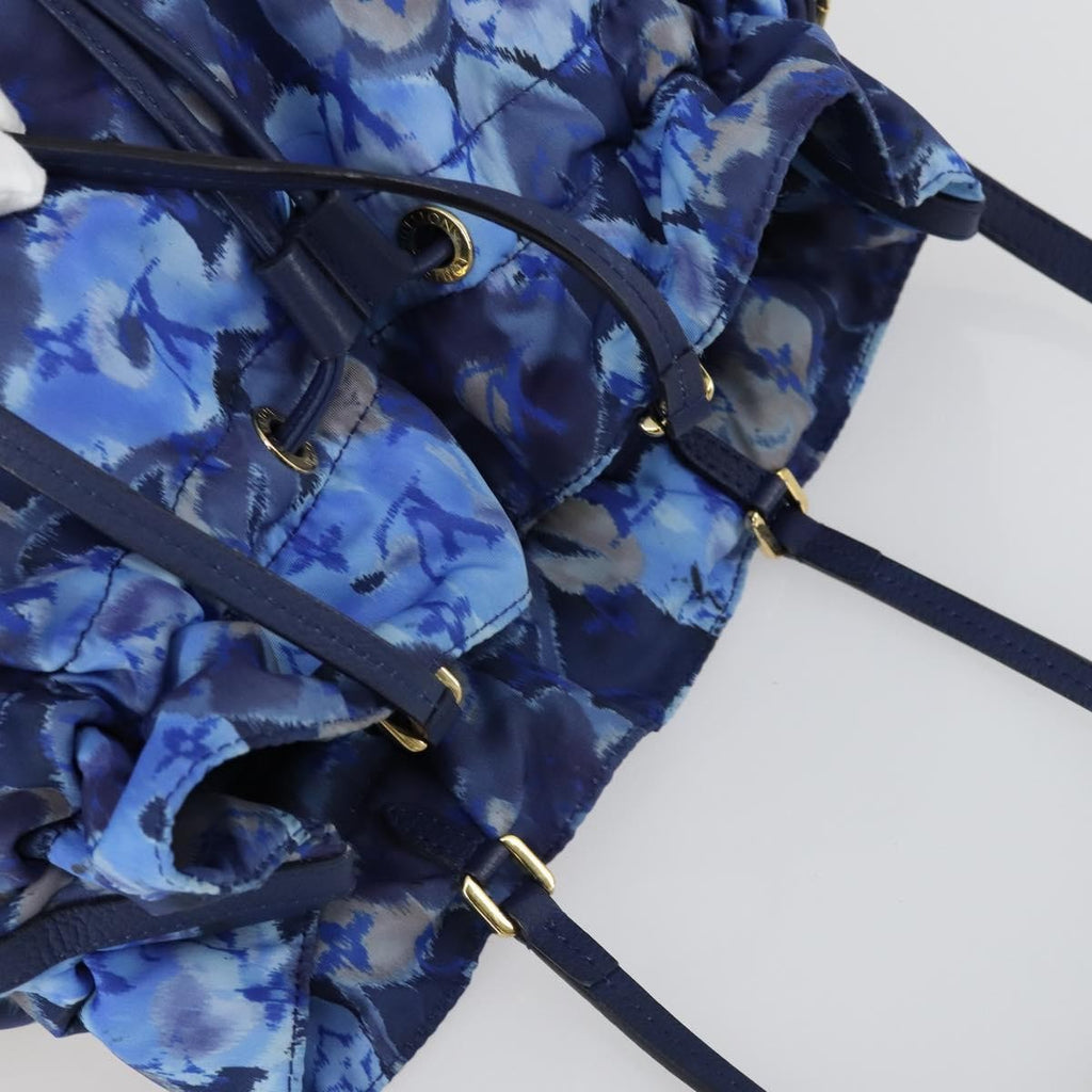 Louis Vuitton Noefull Handbag Ikat Nylon Blue Nylon Handbag (Pre-Owned)