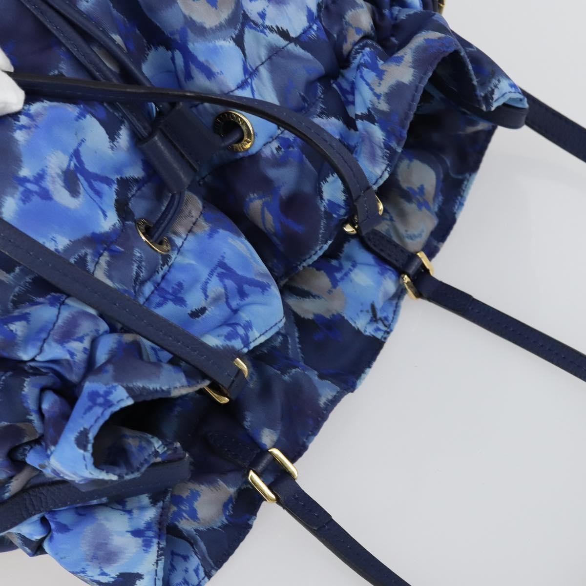 Louis Vuitton Noefull Handbag Ikat Nylon Blue Nylon Handbag (Pre-Owned)