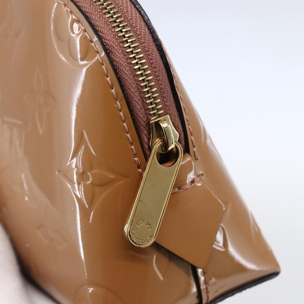 Louis Vuitton Cosmetic Pouch Monogram Vernis Brown Patent_Leather Clutche & Pouche Bag (Pre-Owned)