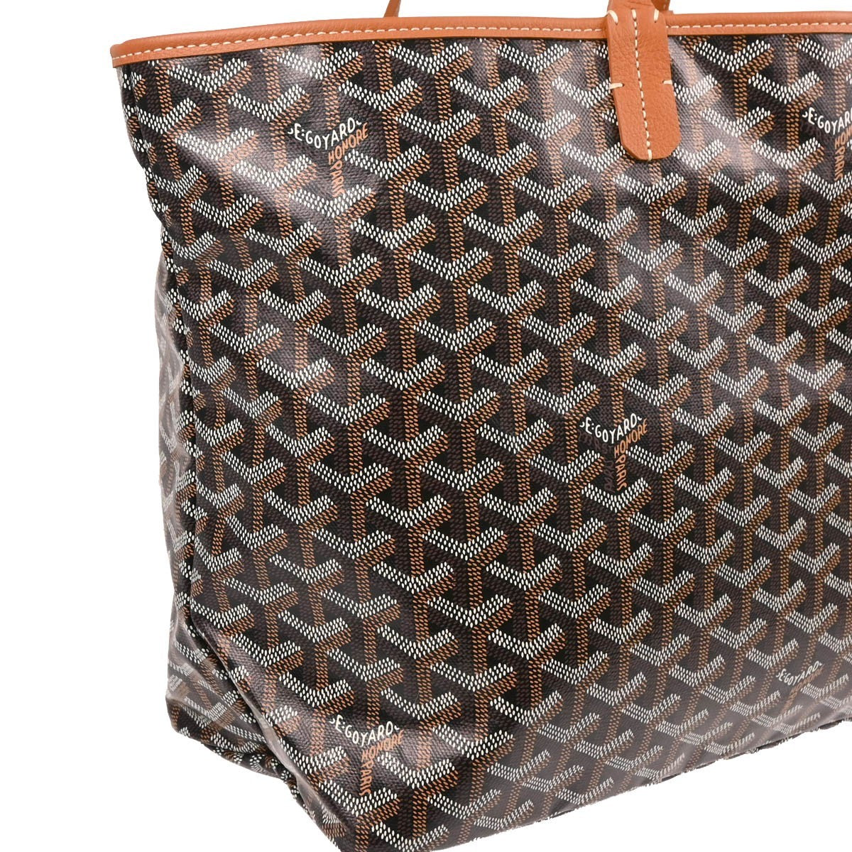 Goyard Saint Louis Tote Coated Canvas Black Canvas Tote Bag Bag (Pre-Owned)