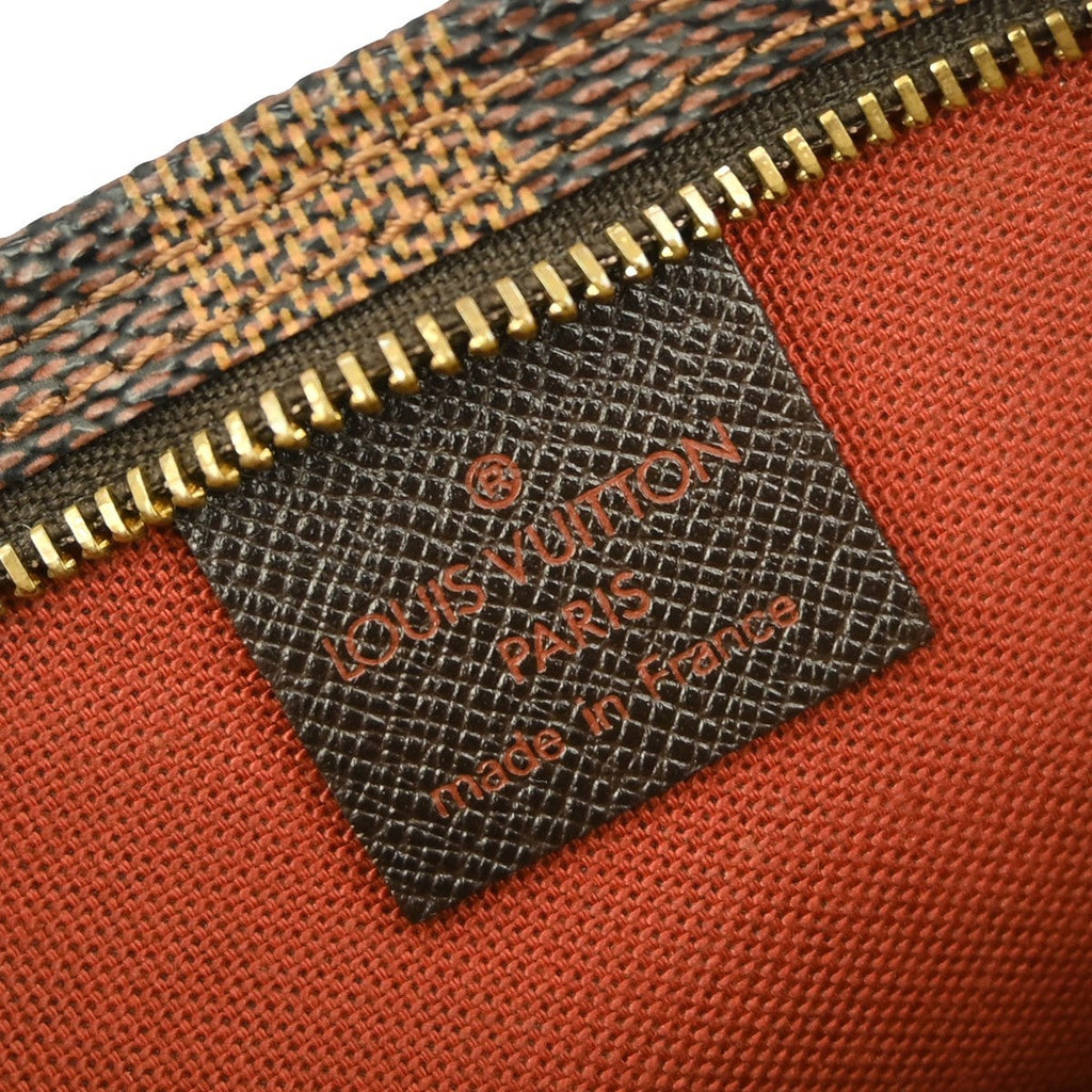 Louis Vuitton Trousse Make Up Bag Damier Canvas Brown Canvas Shoulder Bag Bag (Pre-Owned)