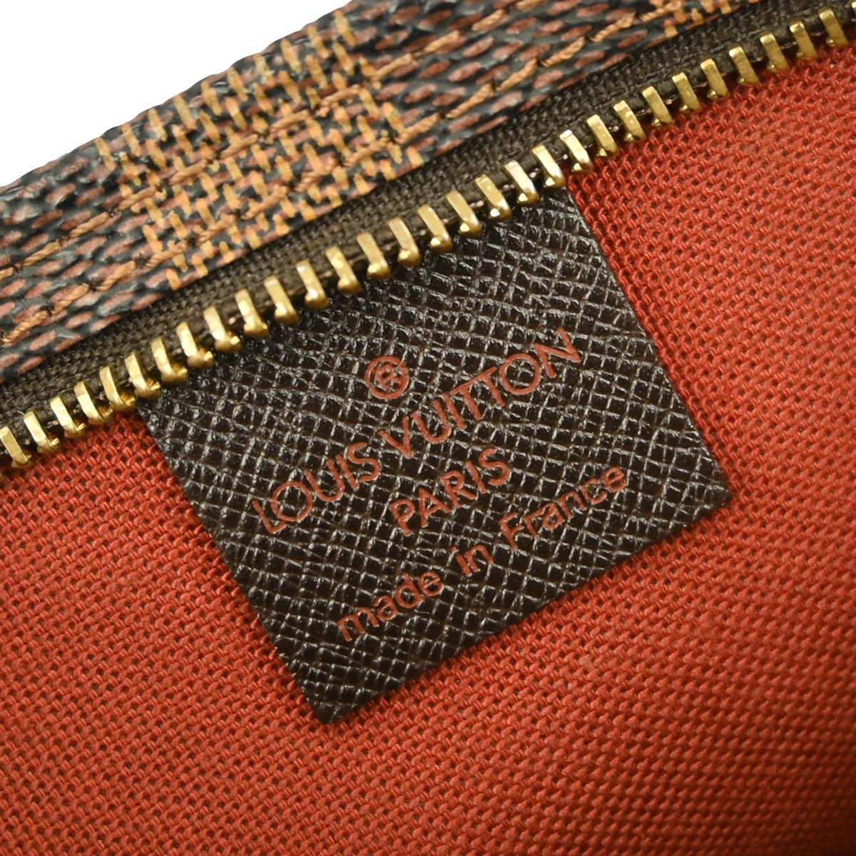 Louis Vuitton Trousse Make Up Bag Damier Canvas Brown Canvas Shoulder Bag Bag (Pre-Owned)