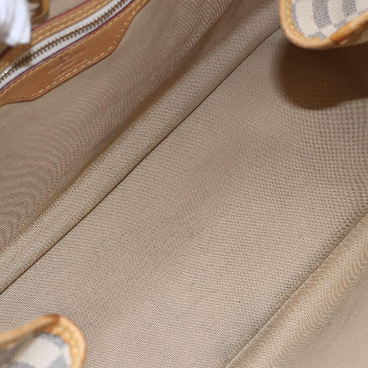 Louis Vuitton Batignolles Handbag Damier White Canvas Tote Bag Bag (Pre-Owned)