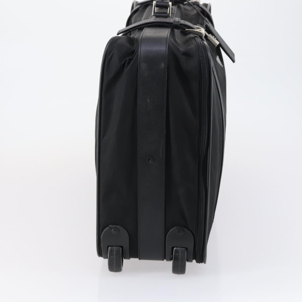 Prada Trunk Bag Nylon Black Nylon Travel Bag Bag (Pre-Owned)