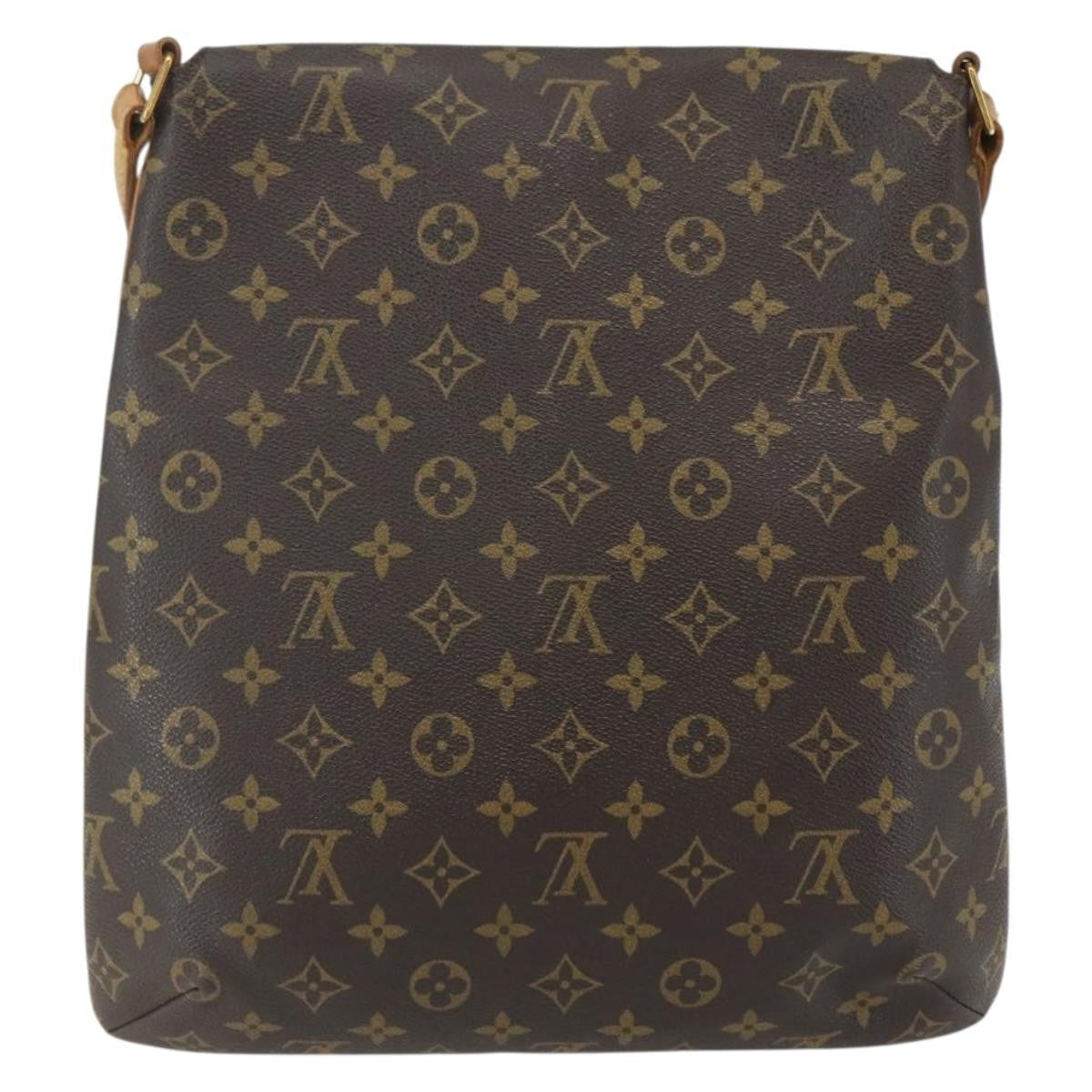 Louis Vuitton Musette Handbag Monogram Canvas Brown Canvas Shoulder Bag Bag (Pre-Owned)
